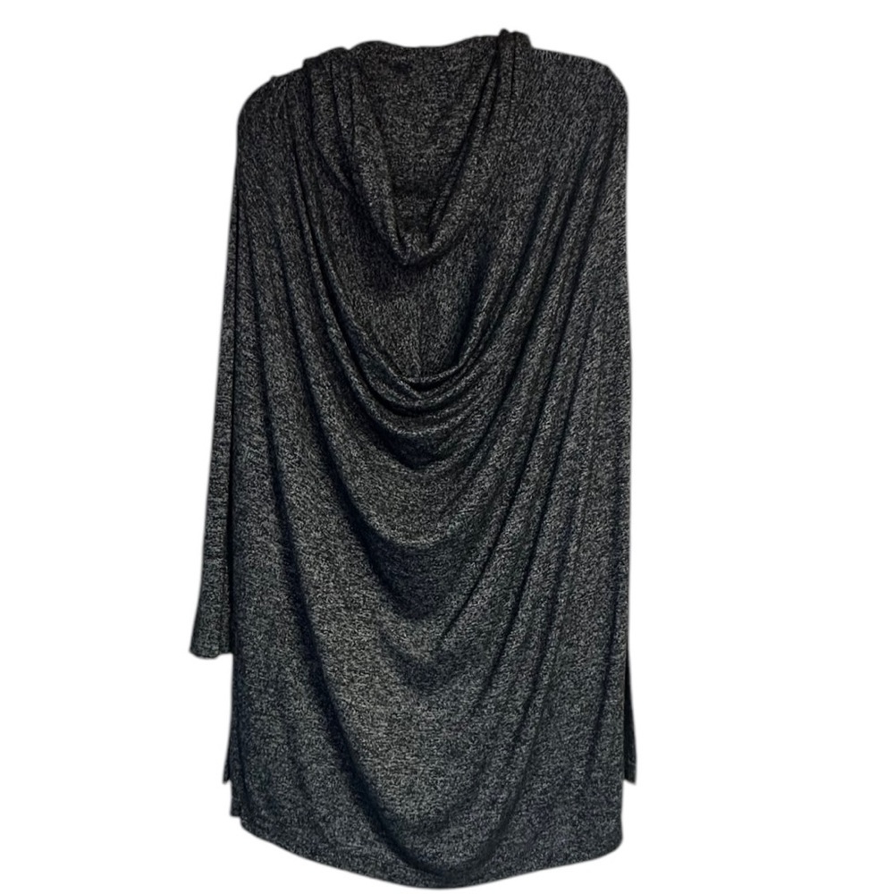 ATHLETA Harmony Wrap Yoga Gray Slouch Open Front Hooded Cardigan Sweater Size XS - Picture 3 of 9